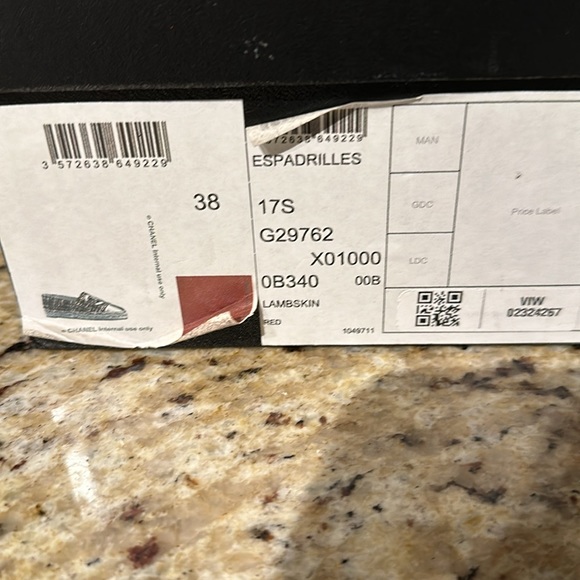 Chanel Red Espadrilles size 8 - Picture 5 of 5